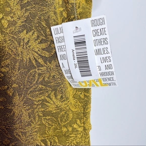 Lularoe Amelia gold/Black NWT Sz 3XL - Picture 7 of 8